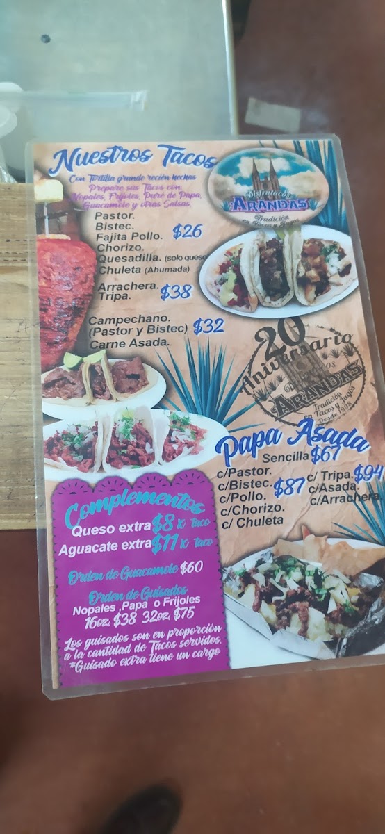Taqueria y Desayunos Arandas Menu - Image 6